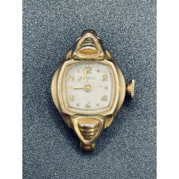 Bulova 10K Gold Plate Ladies Watch NOT Working 6BO I23 - Picture 1 of 9